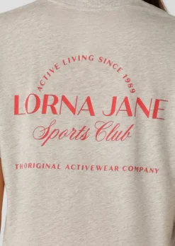 Lorna Jane Active Living Sports Club Relaxed T-Shirt GreyMarl Online