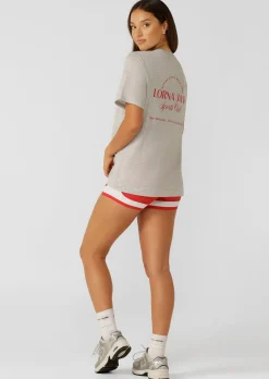 Lorna Jane Active Living Sports Club Relaxed T-Shirt GreyMarl Online