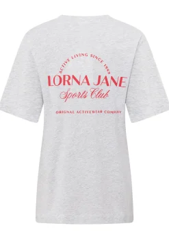 Lorna Jane Active Living Sports Club Relaxed T-Shirt GreyMarl Online
