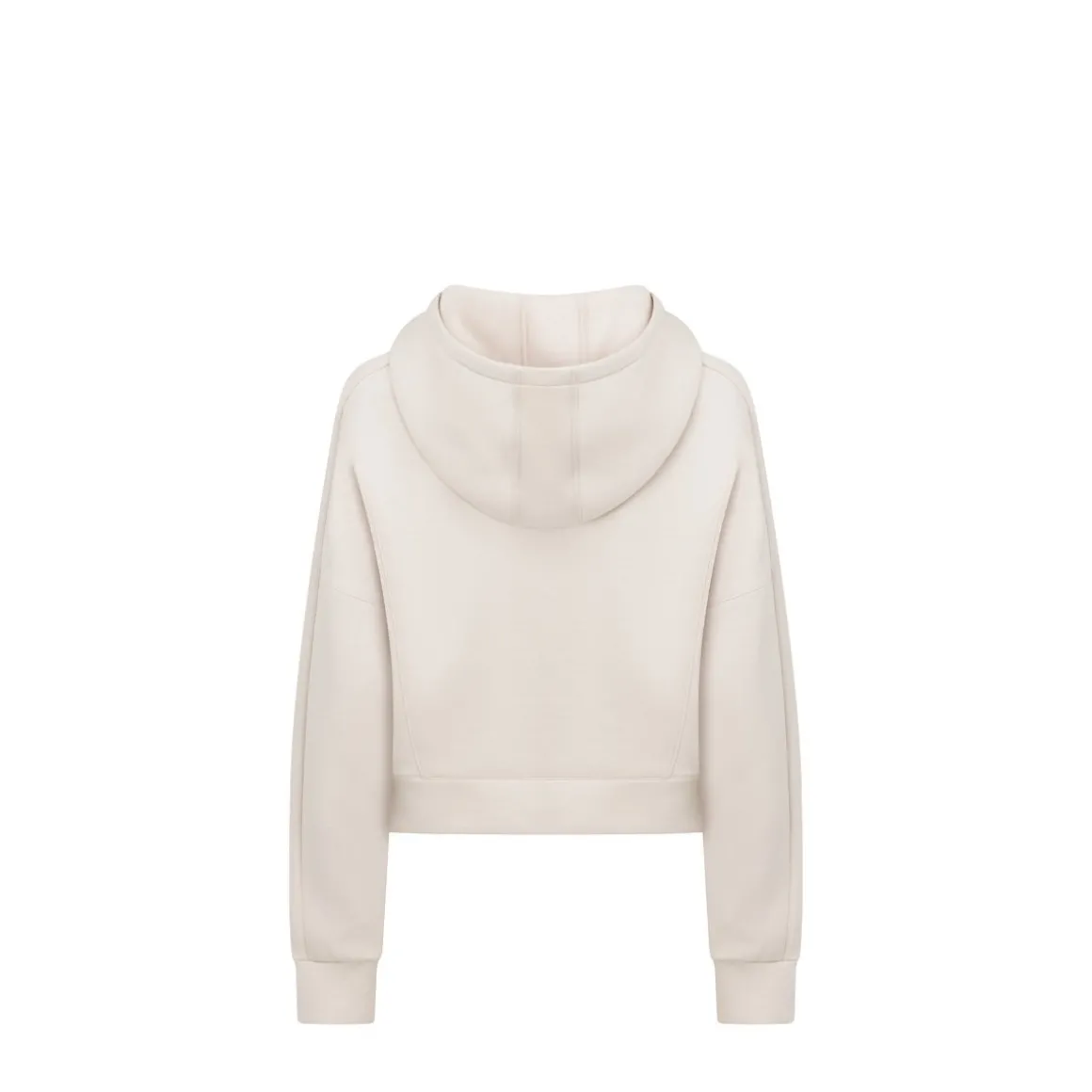 Lorna Jane All Hours Secret Pocket Cropped Hoodie Ivory Outlet
