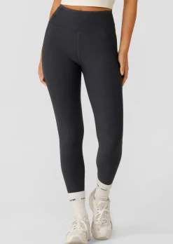 Lorna Jane Amplify Washed Rib Ankle Biter Leggings WashedBlack Sale