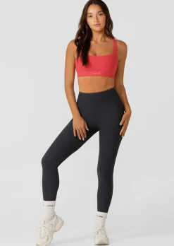 Lorna Jane Amplify Washed Rib Ankle Biter Leggings WashedBlack Sale