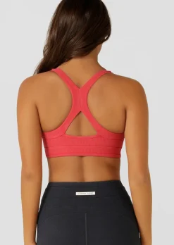 Lorna Jane Amplify Washed Rib Sports Bra WashedGinger Sale