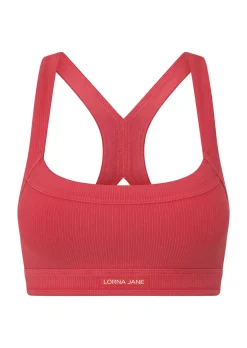 Lorna Jane Amplify Washed Rib Sports Bra WashedGinger Sale
