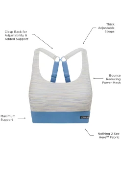 Lorna Jane Amy Maximum Support Sports Bra SunsetMarl New