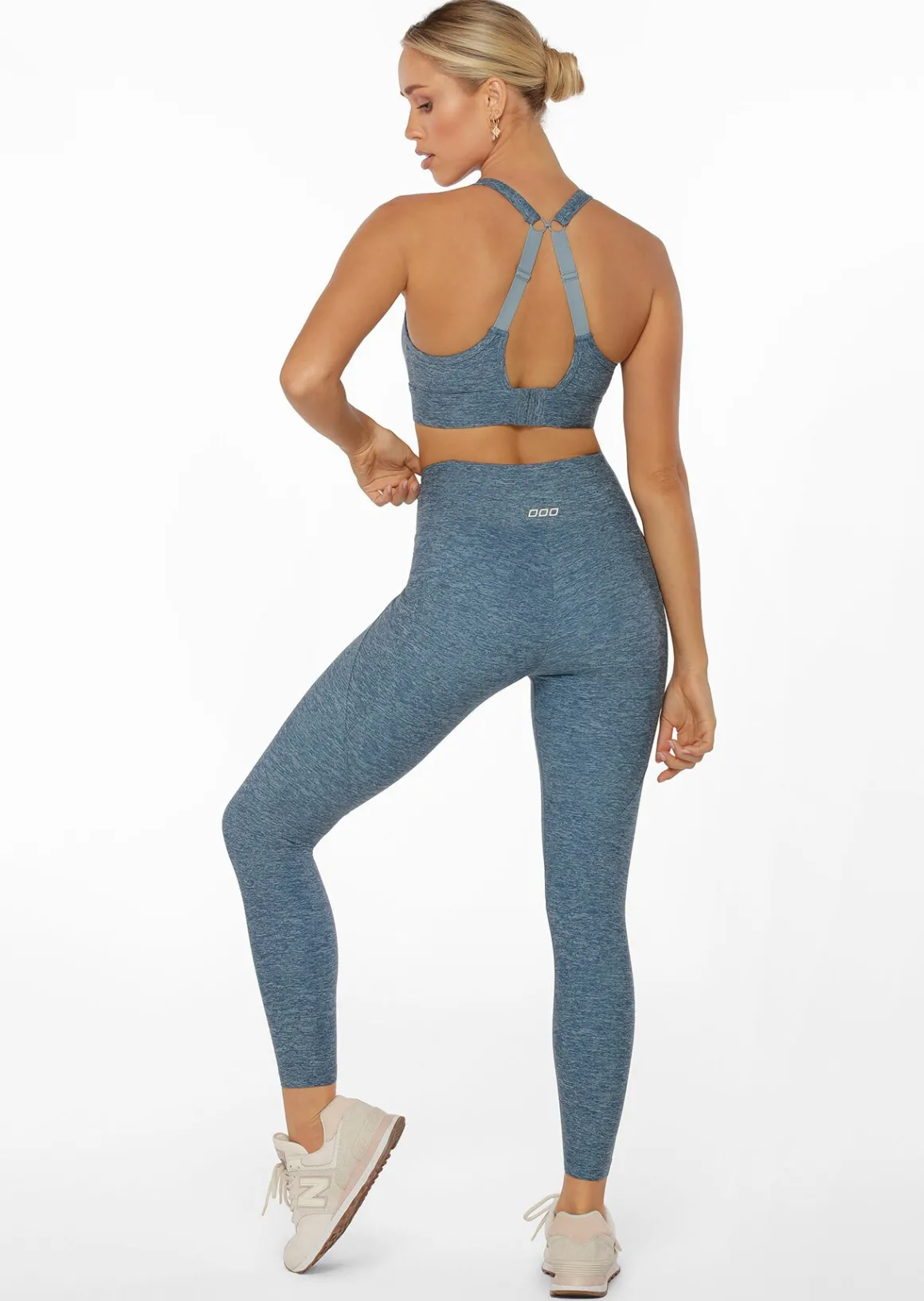 Lorna Jane Amy Maximum Support Sports Bra WashedOutBlueMarlPrint