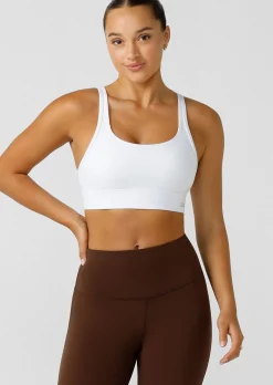 Lorna Jane Amy Maximum Support Sports Bra White Best