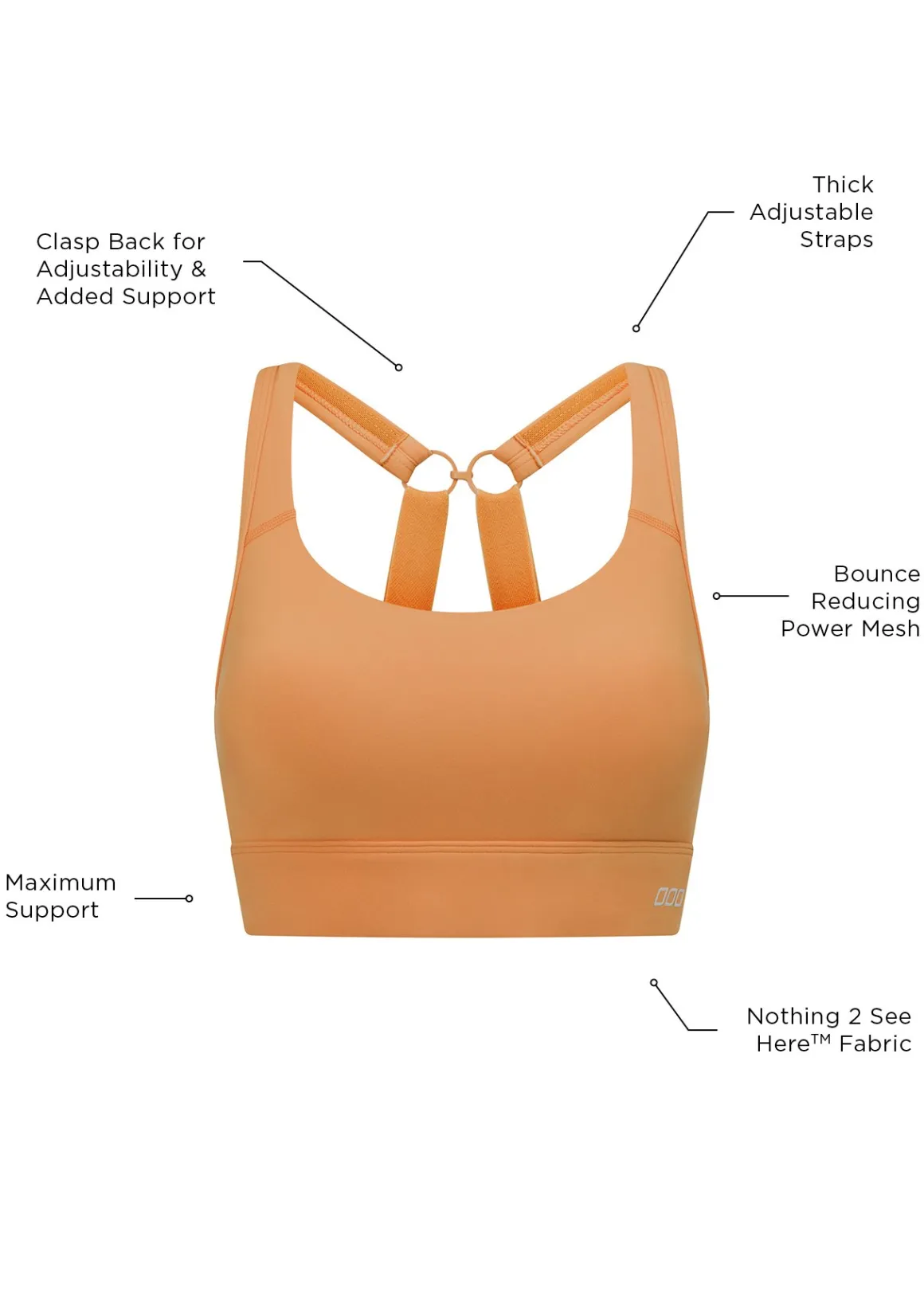 Lorna Jane Amy Maximum Support Sports Bra Toffee