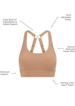 Lorna Jane Amy Maximum Support Sports Bra Biscuit Sale