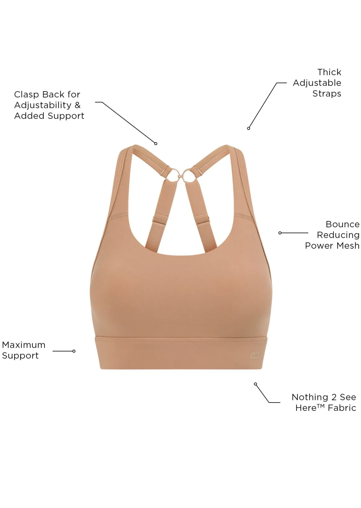Lorna Jane Amy Maximum Support Sports Bra Biscuit Sale