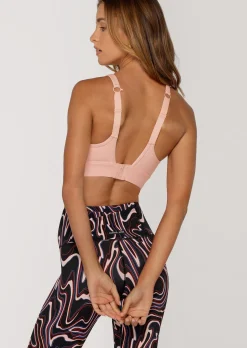 Lorna Jane Amy Maximum Support Sports Bra BlushedPink New