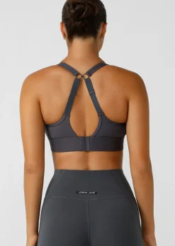Lorna Jane Amy Maximum Support Sports Bra Titanium New