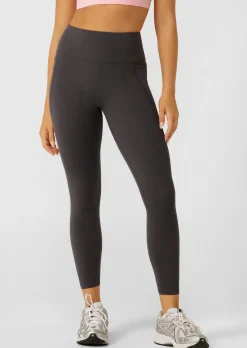 Lorna Jane Amy No Ride Phone Pocket Ankle Biter Tech Leggings DarkTitanium Sale