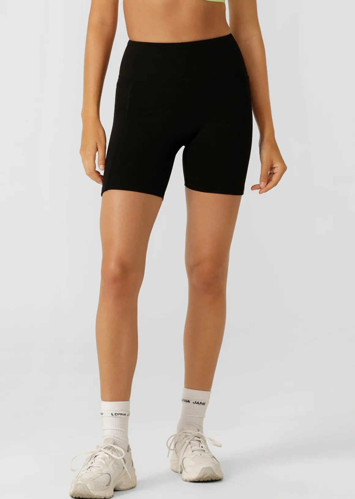 Lorna Jane Amy No Ride Phone Pocket 14cm Bike Shorts RecycledBlack Online