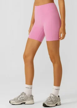 Lorna Jane Amy No Ride Phone Pocket 14cm Bike Shorts PinkMauve Online