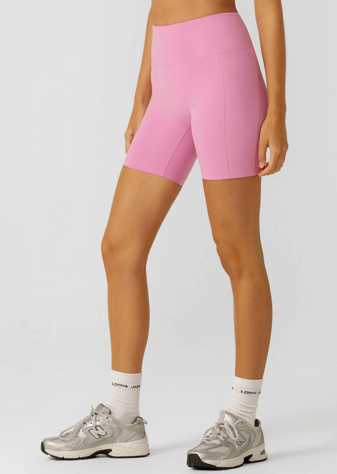 Lorna Jane Amy No Ride Phone Pocket 14cm Bike Shorts PinkMauve Online