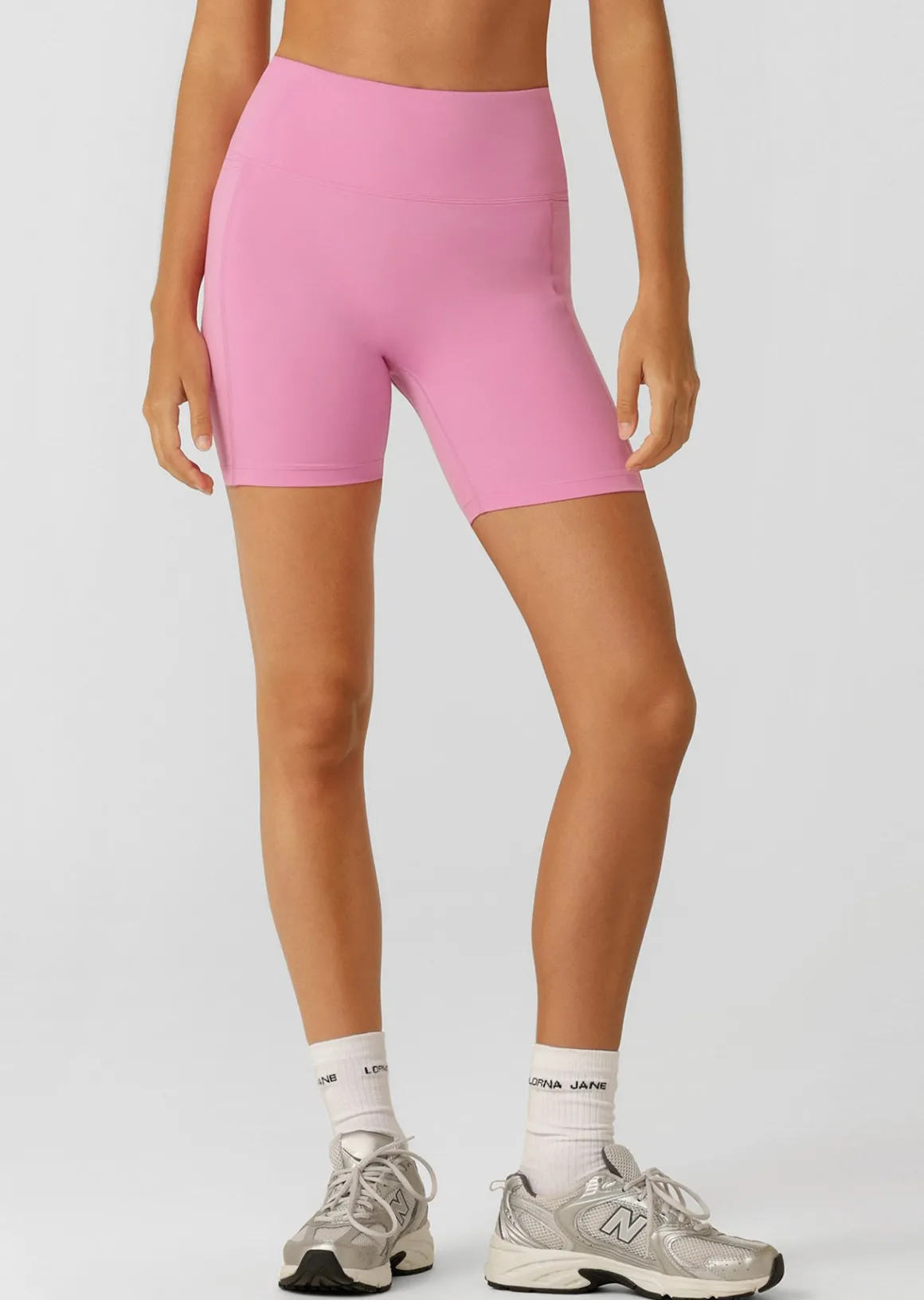 Lorna Jane Amy No Ride Phone Pocket 14cm Bike Shorts PinkMauve Online