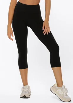 Lorna Jane Amy Phone Pocket 7/8 Tech Leggings Black Best