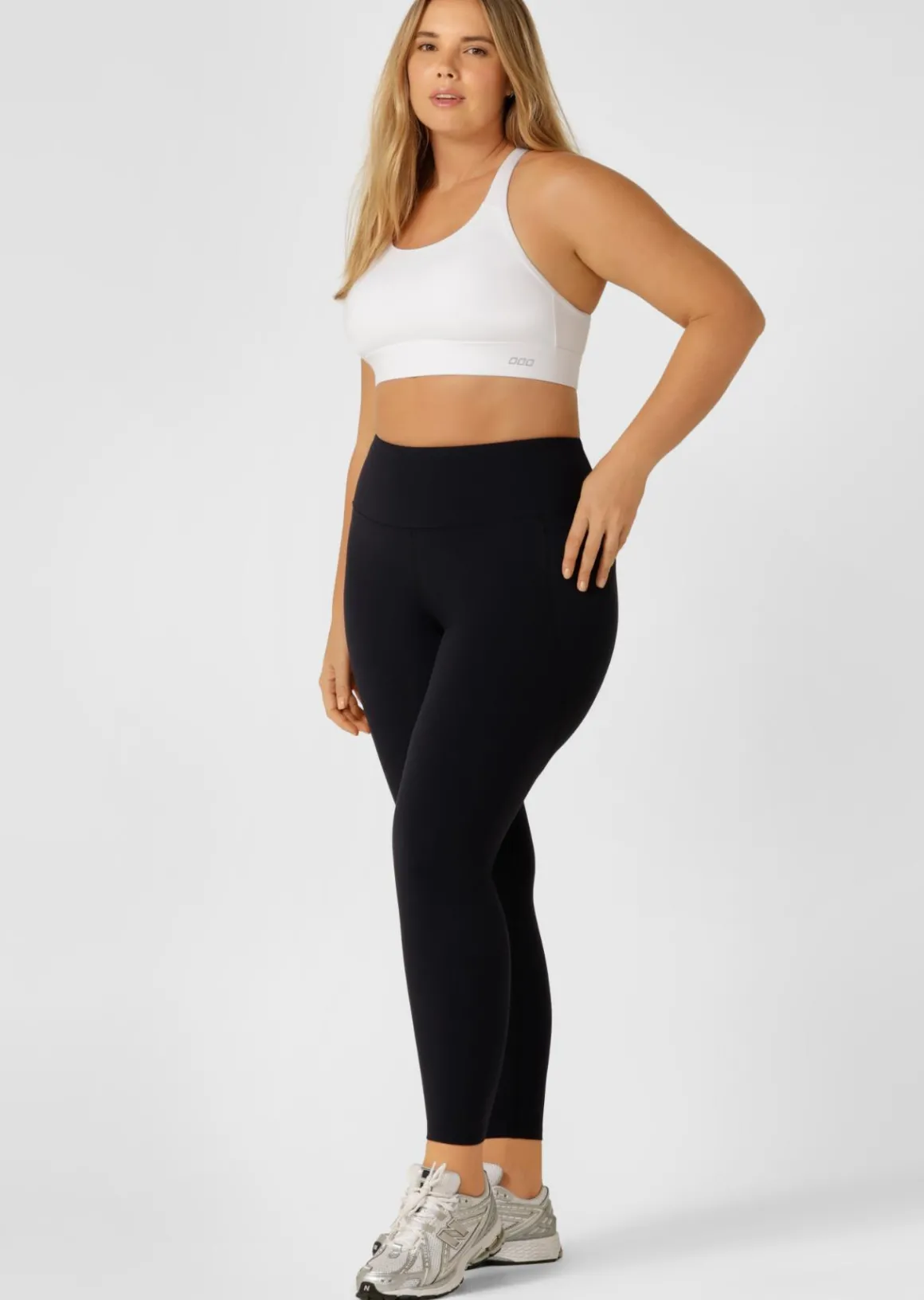 Lorna Jane Amy Phone Pocket Ankle Biter Tech Leggings Black Hot