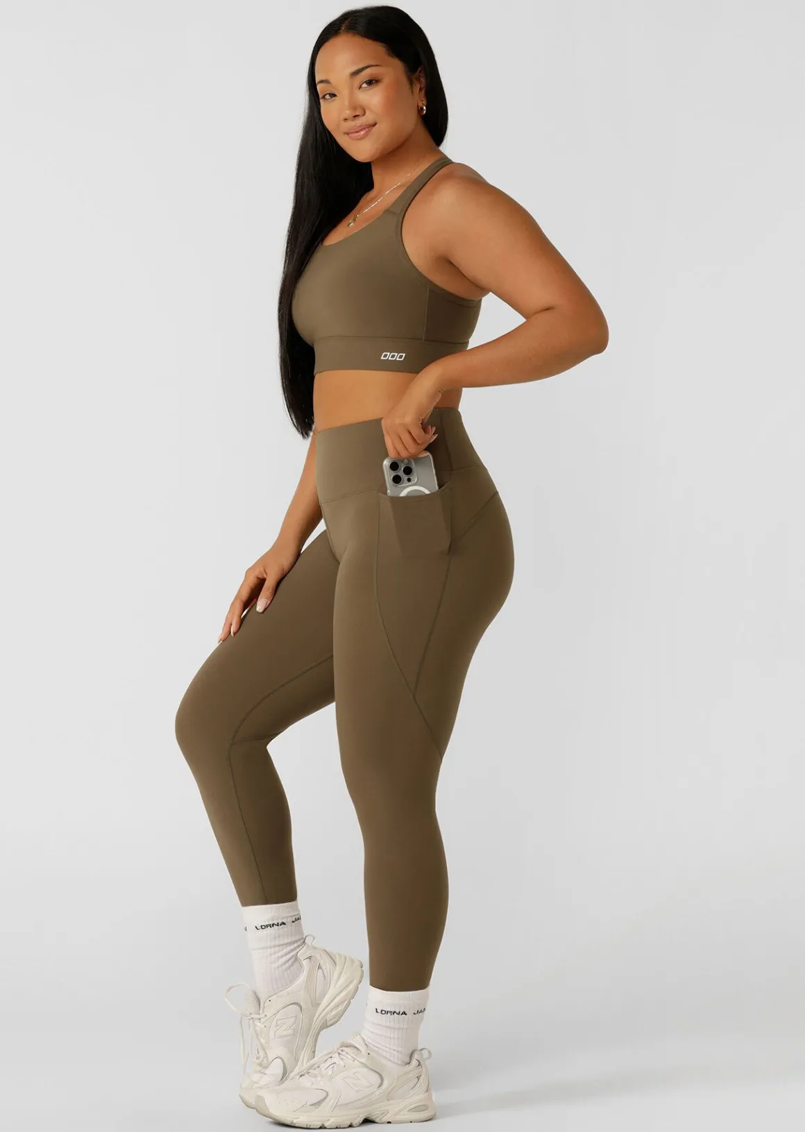 Lorna Jane Amy Phone Pocket Ankle Biter Tech Leggings Hazel Best