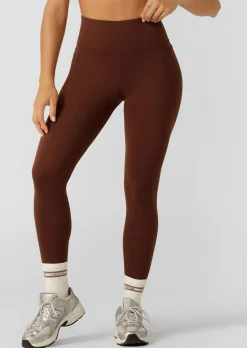 Lorna Jane Amy Phone Pocket Ankle Biter Tech Leggings Truffle New