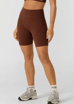 Lorna Jane Amy Phone Pocket Tech Bike Short Truffle Hot
