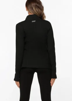 Lorna Jane Amy Thermal Active Zip Through Jacket Black Hot