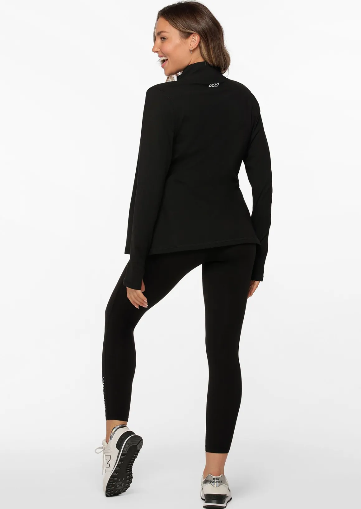 Lorna Jane Amy Thermal Active Zip Through Jacket Black Hot