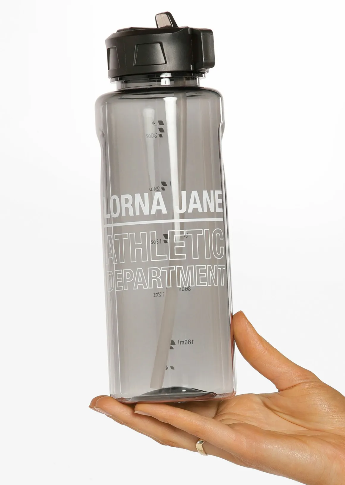 Lorna Jane Athletic Dept Classic 1L Water Bottle Black Discount