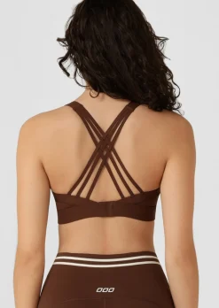 Lorna Jane Bring It All Pocket Sports Bra Espresso New