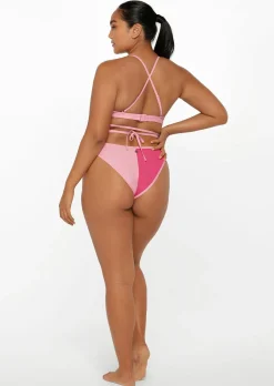 Lorna Jane Cali Contrast Swim Bra HotFuchsia