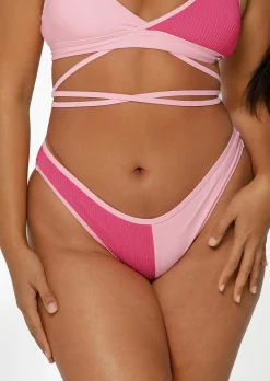 Lorna Jane Cali Contrast Swim Brief HotFuchsia Sale