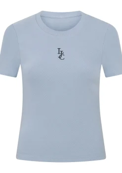 Lorna Jane Classic LJC Rib Short Sleeve T-Shirt GlacierBlue