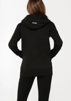 Lorna Jane Classic Zip Thru Hoodie Jacket Black Discount