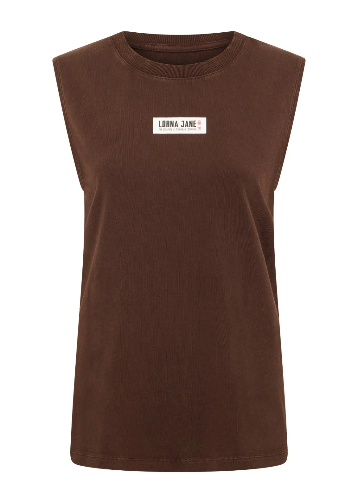 Lorna Jane Conquer Washed Muscle Tank WashedEspresso Online