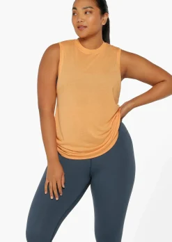 Lorna Jane Cutout Muscle Tank Clementine Outlet