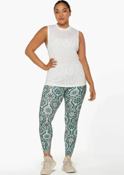 Lorna Jane Cutout Muscle Tank White Hot