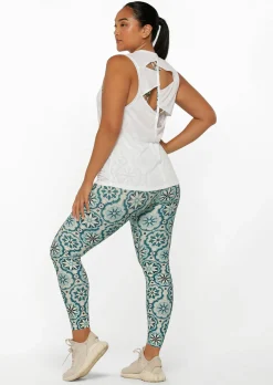 Lorna Jane Cutout Muscle Tank White Hot