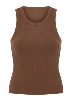 Lorna Jane Daily Rib Tank Chocolate