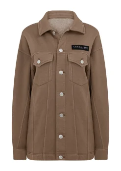 Lorna Jane Daybreak Washed Fleece Shacket WashedCedar Outlet