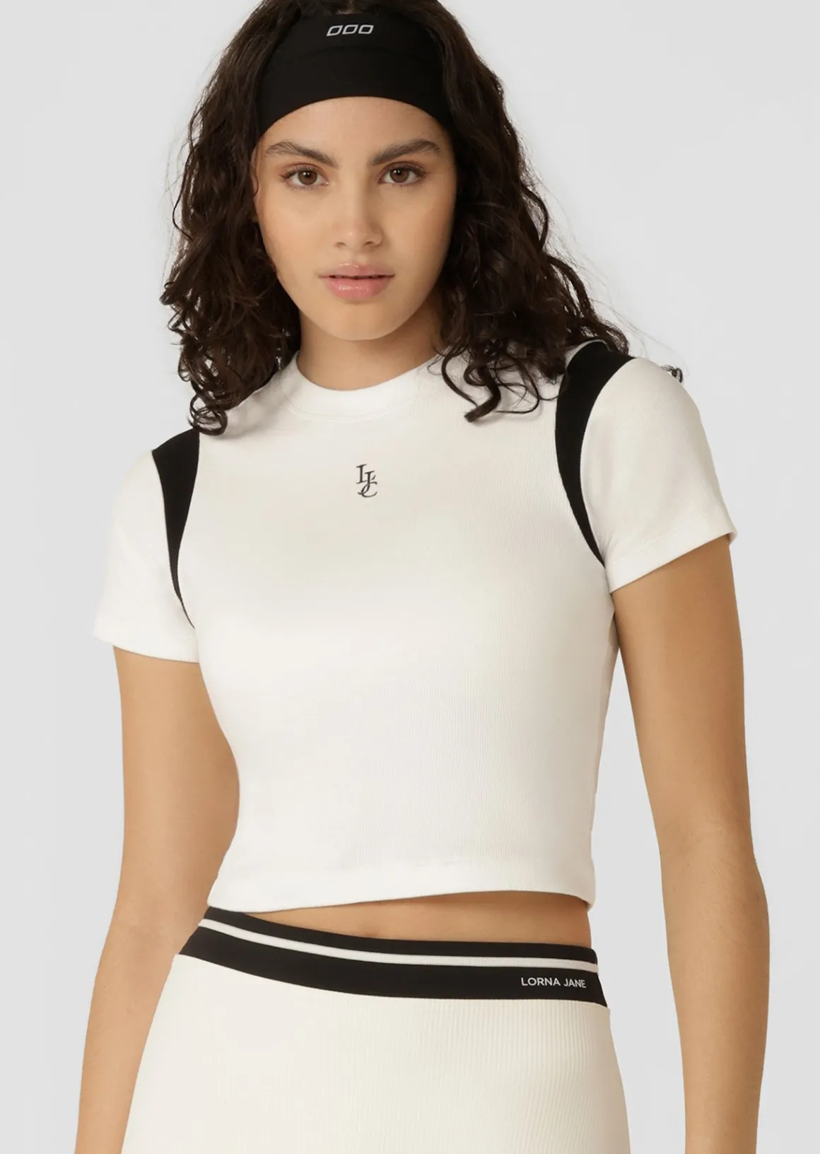 Lorna Jane Drift Baby Tee Porcelain Outlet