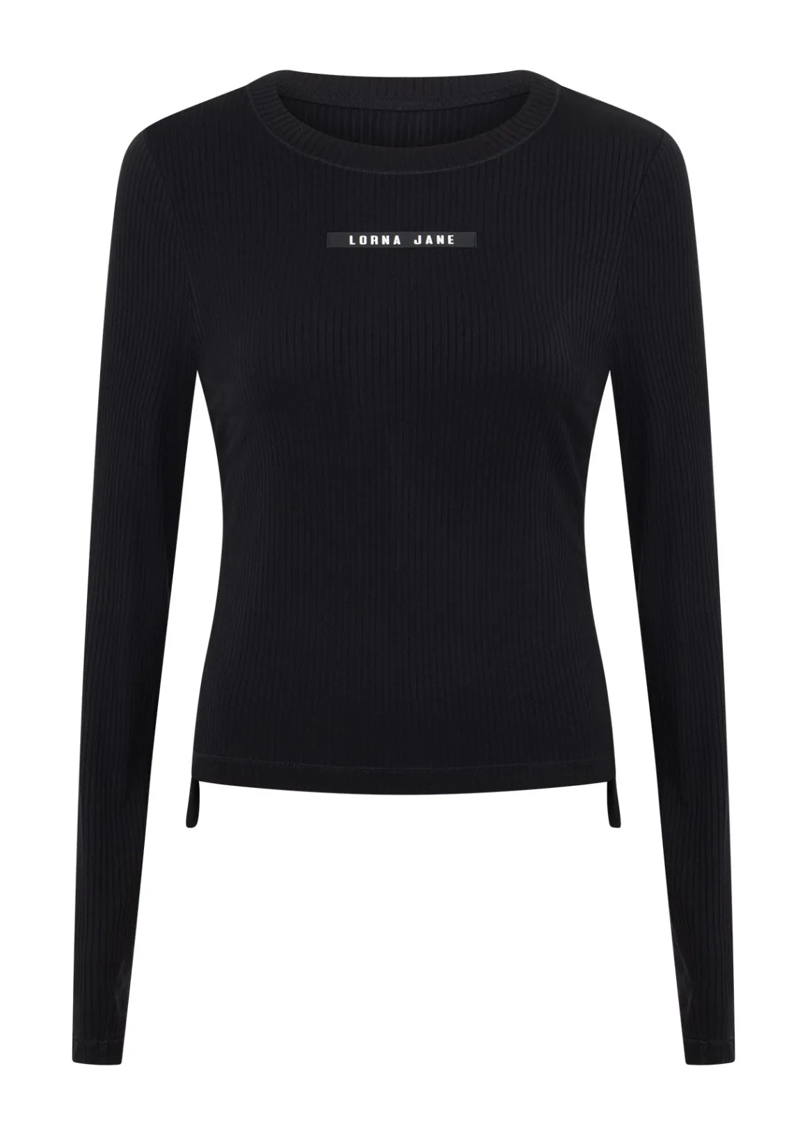 Lorna Jane Easy Adjust Longsleeve Rib Top Black New