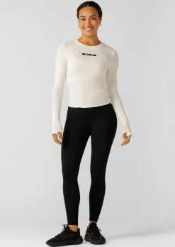 Lorna Jane Easy Adjust Longsleeve Rib Top Porcelain Outlet