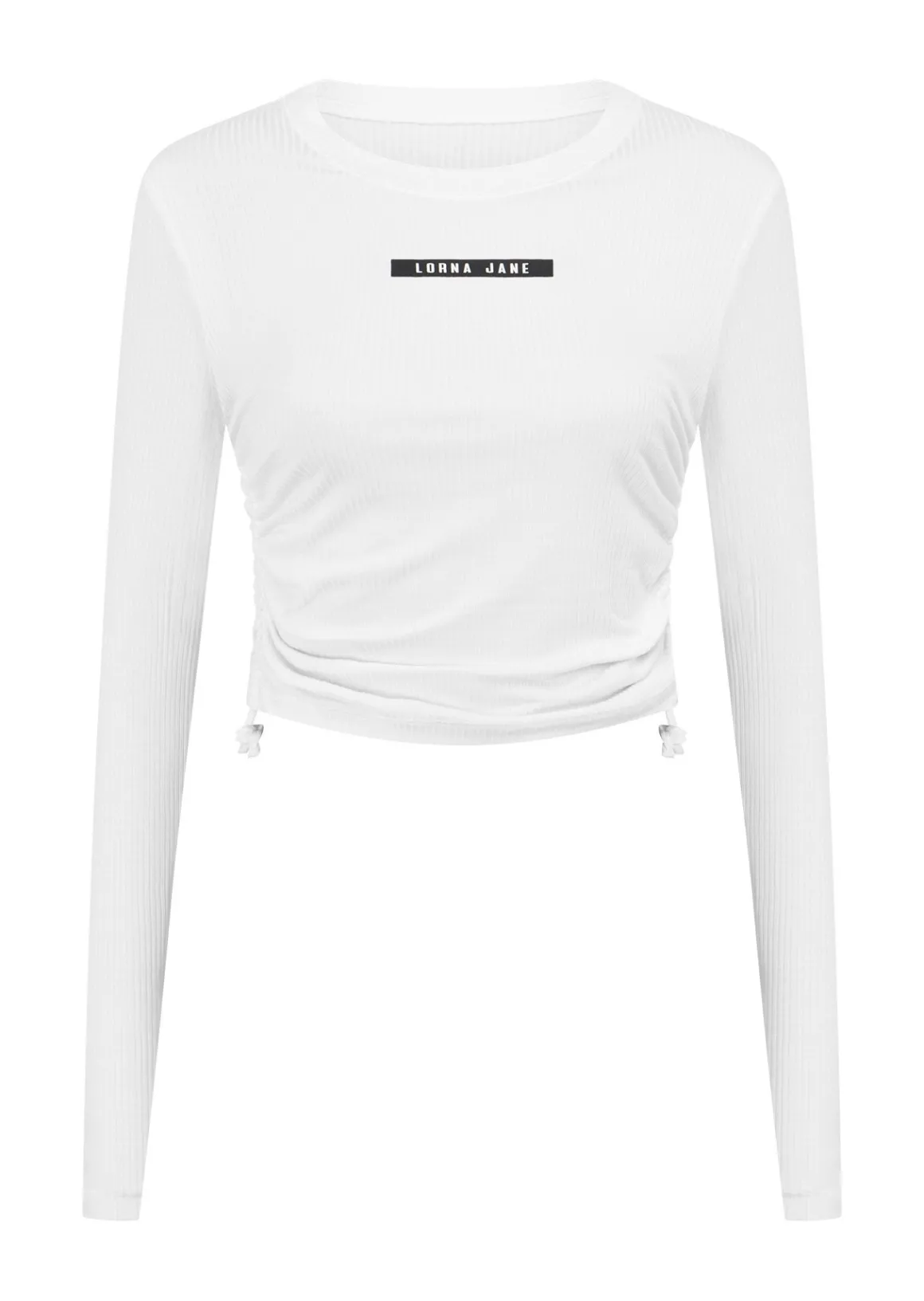 Lorna Jane Easy Adjust Longsleeve Rib Top Porcelain Outlet