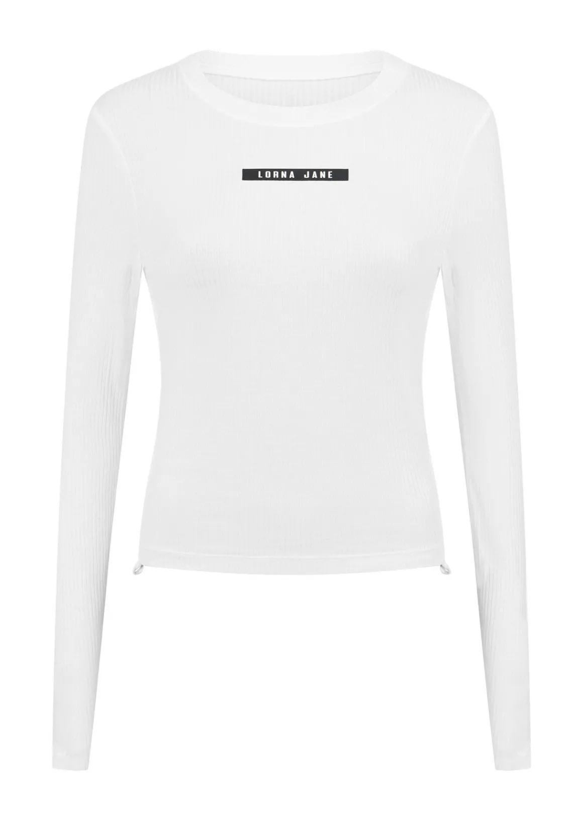 Lorna Jane Easy Adjust Longsleeve Rib Top Porcelain Outlet