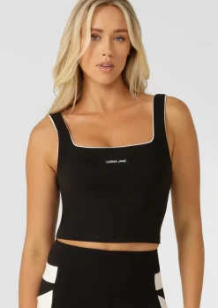 Lorna Jane Effortless Bra Tank Combo Black New