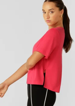 Lorna Jane Electric Energy Tee NeonRaspberry New