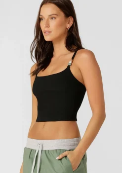 Lorna Jane Elemental Rib Tank Bra Combo Black Online