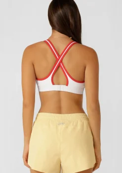Lorna Jane Fast Track High Support Sports Bra White Clearance