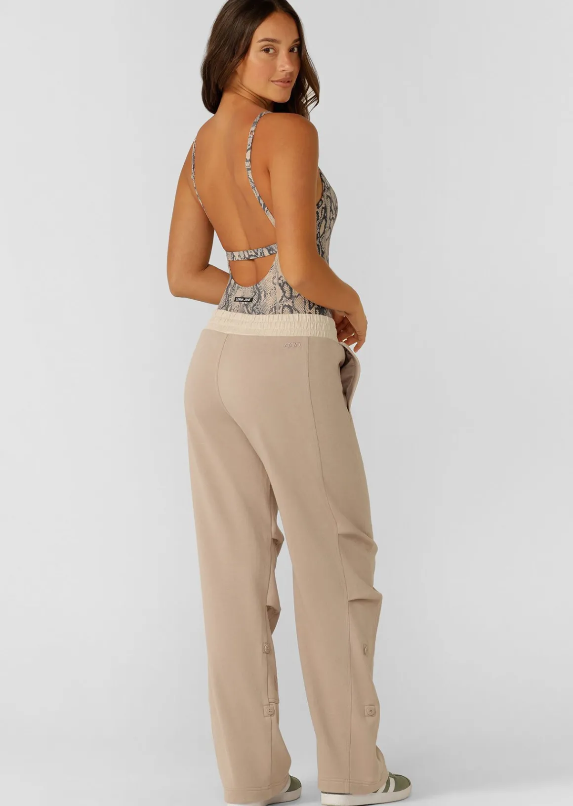Lorna Jane Flashdance Lounge Pant Latte Outlet